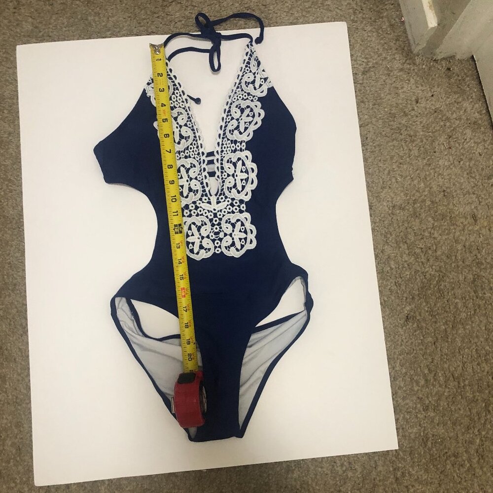 CUPSHE one piece SwinSuit Blue Size Small - Picture 4 of 6
